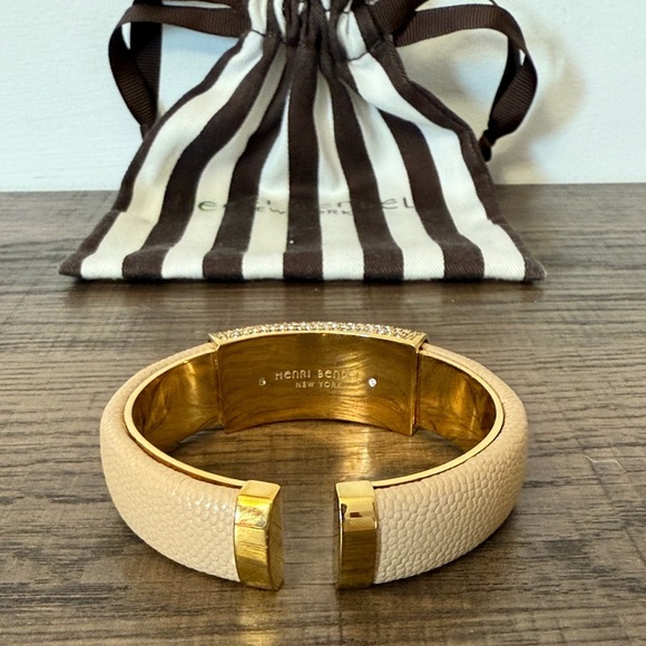 Henri Bendel Tan Bracelet with Gold Detailing - Picture 3 of 3